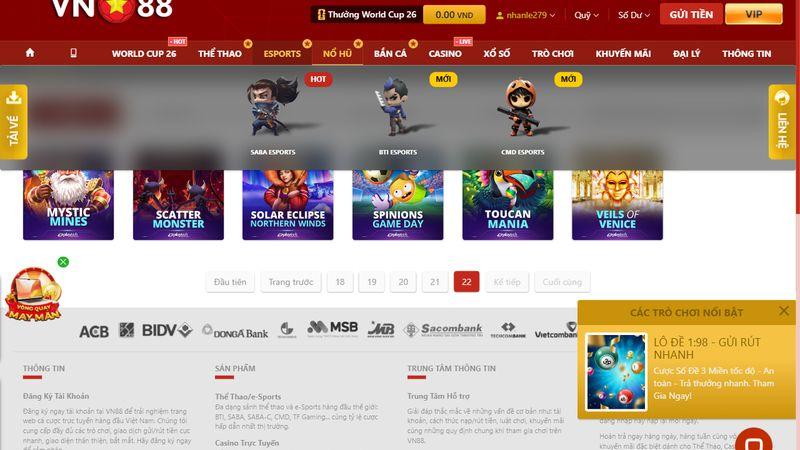 Sảnh Bally S luôn cập nhật trò chơi mới